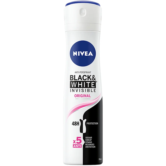 Invisible Black & White Clear, 150 ml Nivea Damdeodorant