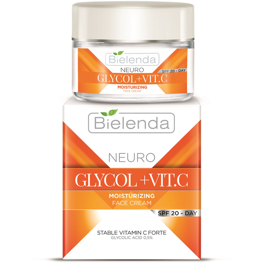 Bielenda NEURO GLICOL + VIT. C Moisturizing face cream day SPF 20 50
