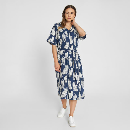 Dress Bornholm Cats Blue