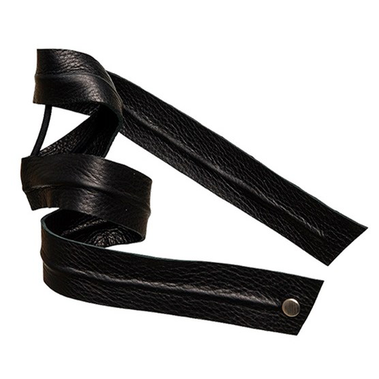 Corinne Leather Band Long Bendable Black