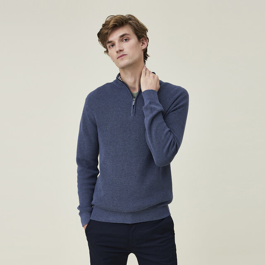 Clay Half Zip Sweater