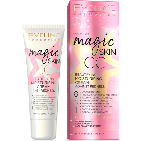 Eveline Cosmetics Magic Skin Cc Moisturising Cream Anti-Redness 8in1