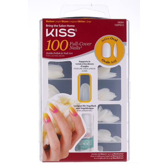 Kiss 100 Nails Active Oval Int I C