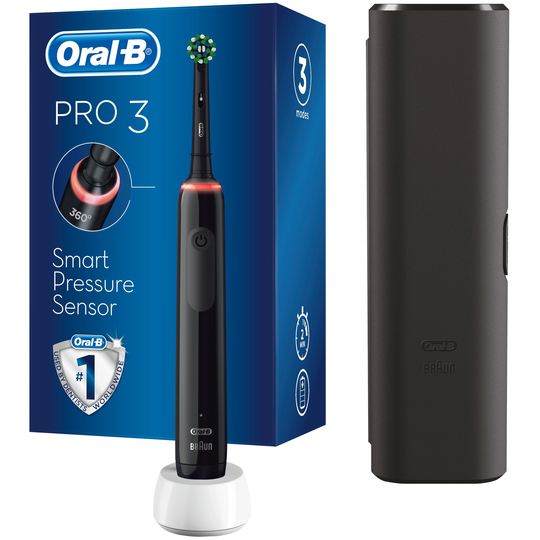 Oral B 3500 - Electric Toothbrush Designed By Braun Black