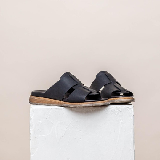 Tess Black Sandal