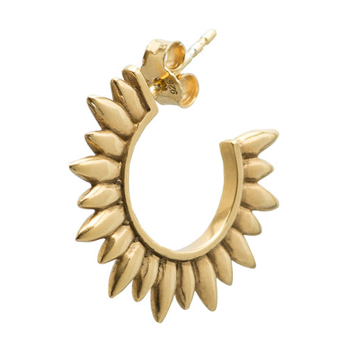 Sun Hoop Earring