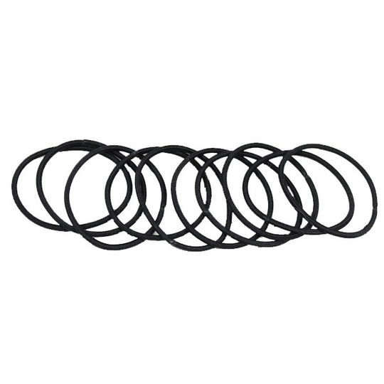 LYKO 10 Pack Enfärgade Hårsnoddar Black