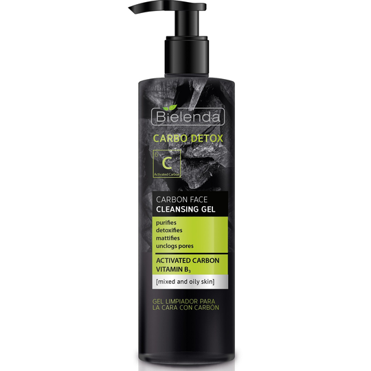 Bielenda CARBO DETOX Carbon face cleansing gel for mixed and oily skin