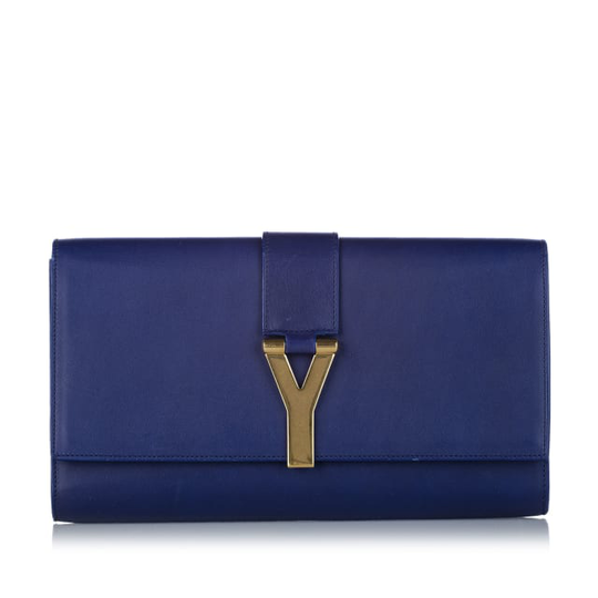 Ysl Chyc Ligne Leather Clutch Bag