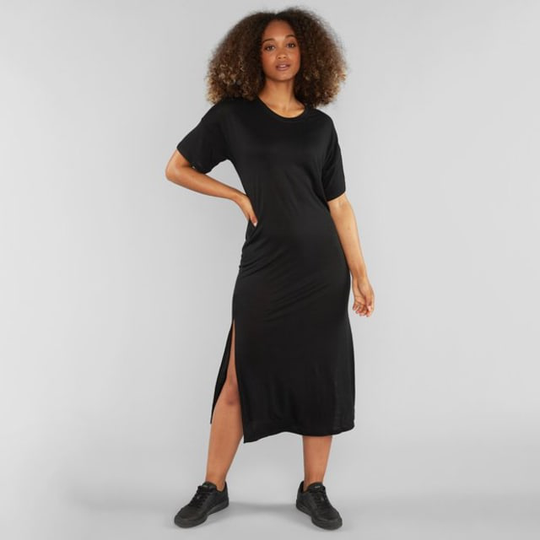 Long T-shirt Dress Ronneby Black