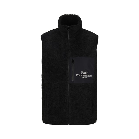 M Original Pile Zip Vest-Black