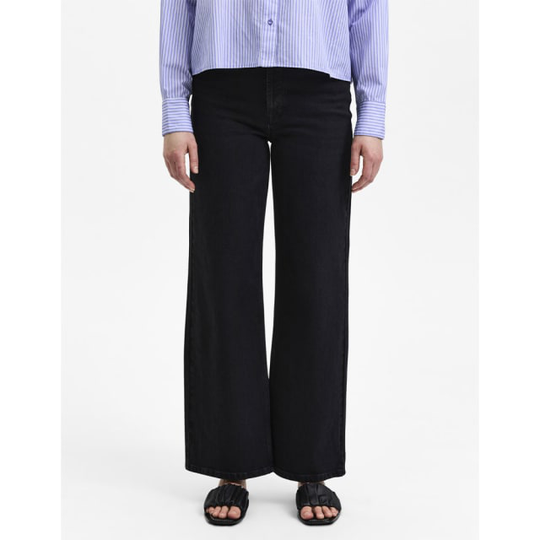 Alice Long Wide Black Jeans