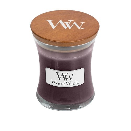 WoodWick Black Plum Cognac Mini S