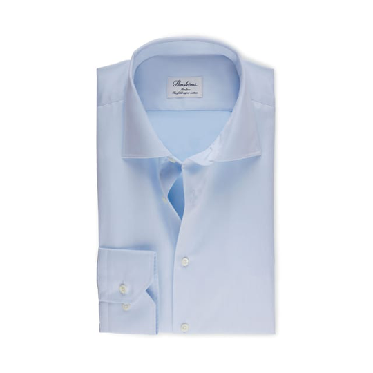 Shirt In Superior Twill Blue
