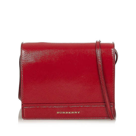 Burberry Patent Leather Crossbody Bag