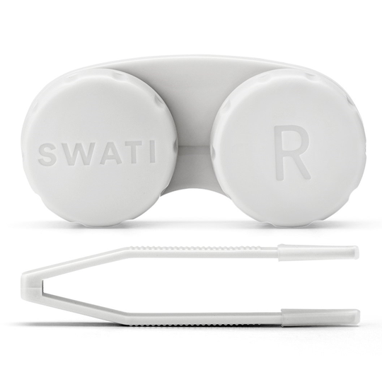 SWATI Cosmetics Lens Case & Tweezers