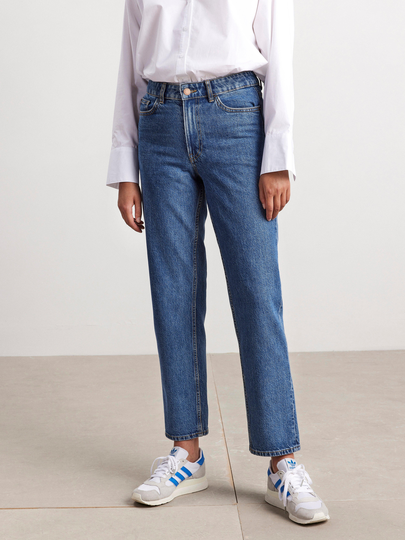NEA Croppade raka jeans