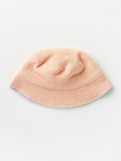 Vändbar bucket hat i frotté