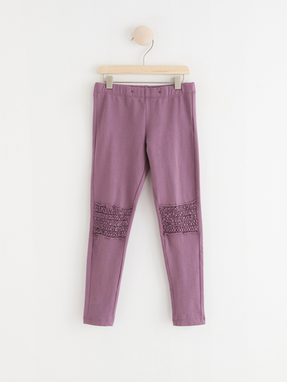 Leggings med volang på knäna