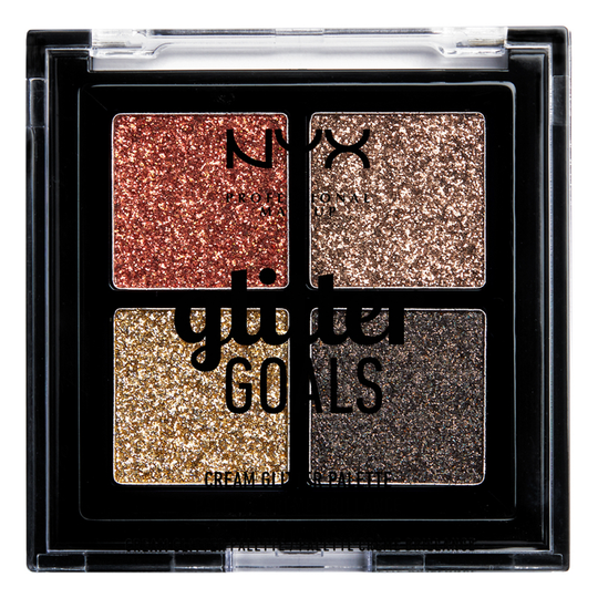 NYX Professional Makeup Glitter Goals Cream Quad Palette Galactica