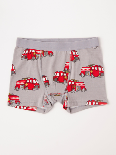Boxershorts med brandbilar