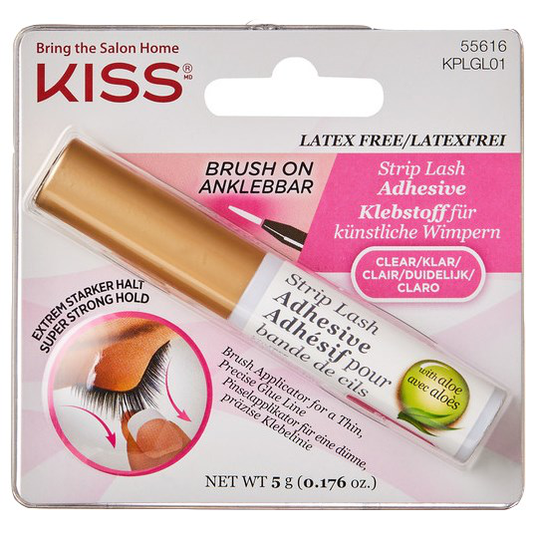 Kiss Lash Ahesive Brush On Transparent