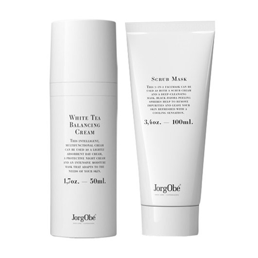 Jorgobé Refreshing Scrub Mask + JorgObé White Tea Balancing Cream