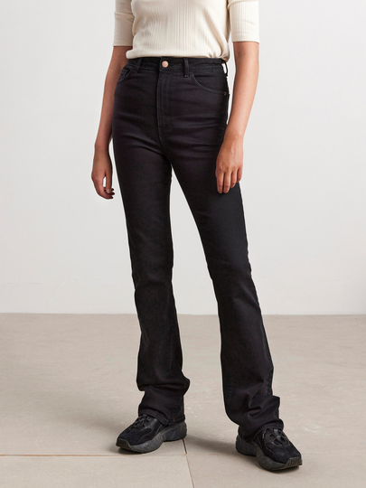 LOU utställda high waist jeans med extra långa ben