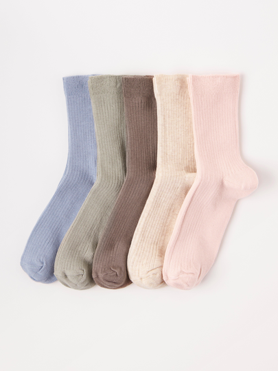 5-pack ribbade strumpor
