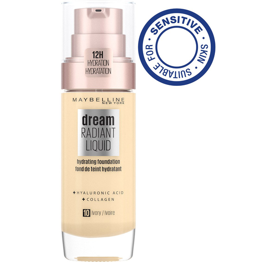 Maybelline New York Radiant Liquid Foundation 010 Ivory