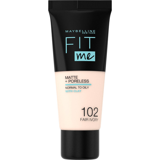 Maybelline New York Fit Me Matte + Poreless 102 Fair Ivory