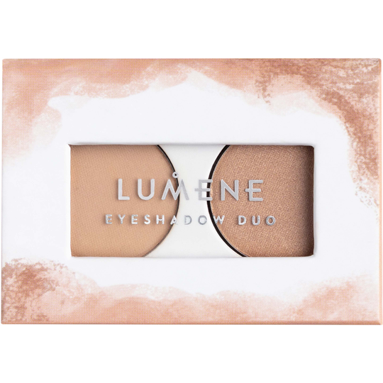 Lumene Bright Eyes Eyeshadow Duo 1 Weightless Beige