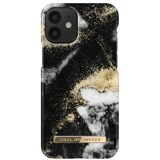 iDeal of Sweden iPhone 12 Mini Fashion Case Black Galaxy Marble