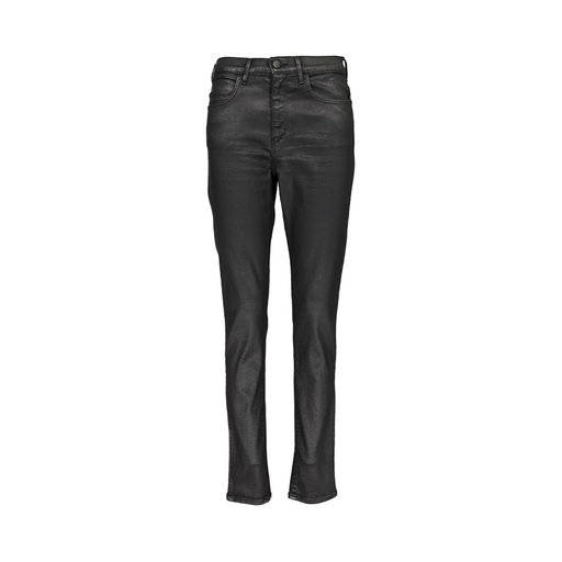 High Rise Skinny Coated Black
