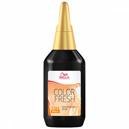 Wella Color Fresh 7/44 Medium Intense Red Blonde (75ml)