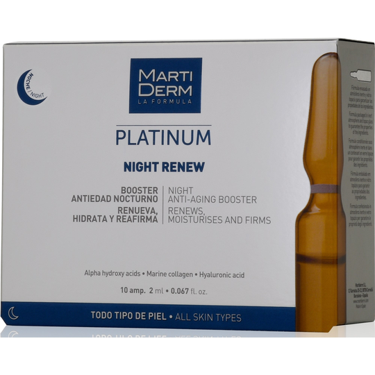 MartiDerm Platinum Night Renew 10 Ampoules