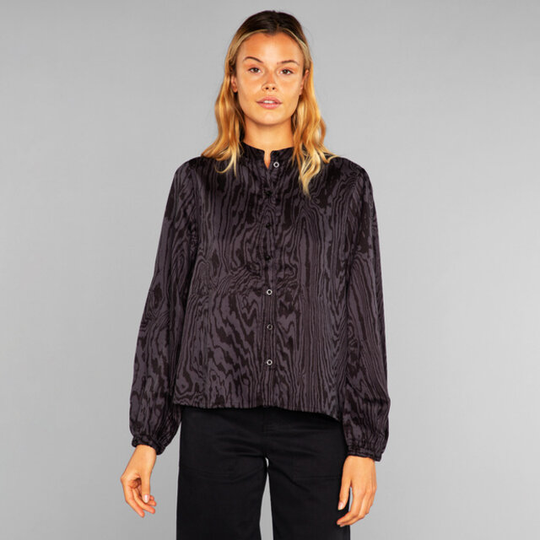 Blouse Lycka Wood Cut Black