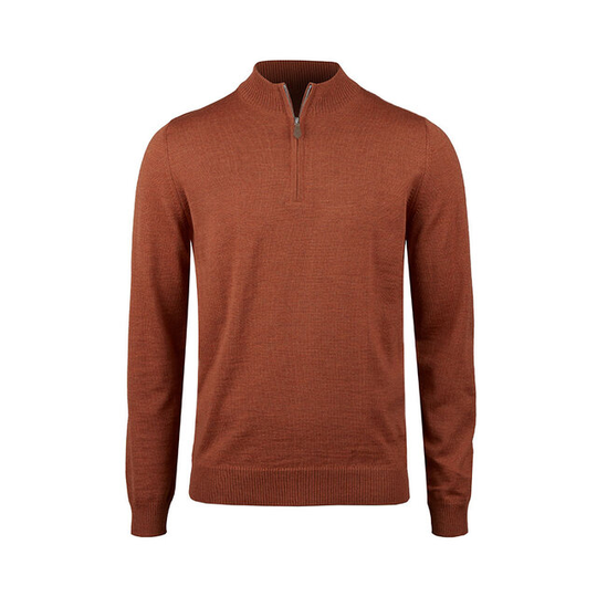 Black Merino Half Zip