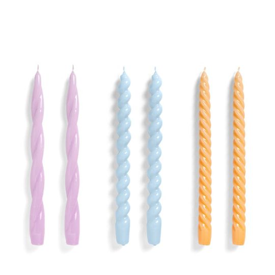 Long Mix Candles 6-pack