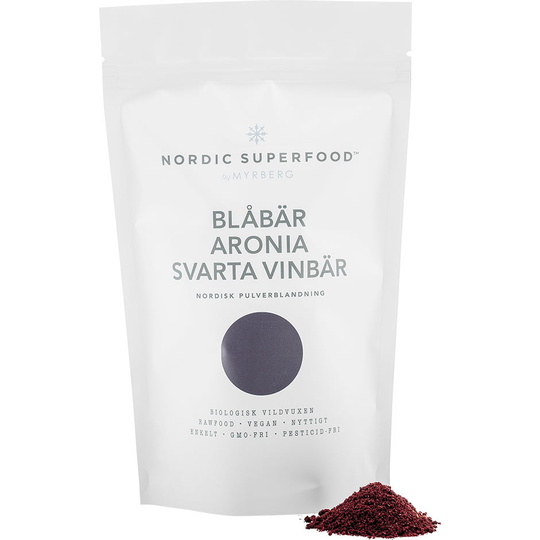 Wild Nordic Berry Powder - Blue, 80 g Nordic Superfood Kosttillskott