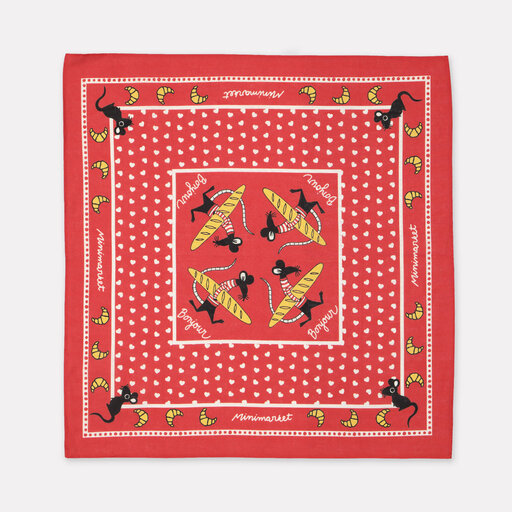 Mönstrad scarf RENE