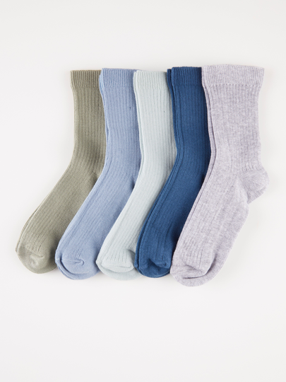 5-pack ribbade strumpor