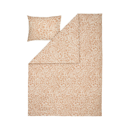OTC bäddset 150x210cm cheetah brun