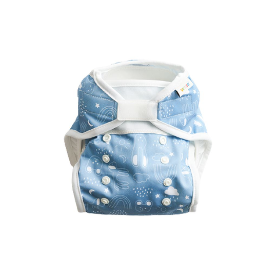 Vimse All-in-Two Blöjbyxa & Inlägg Blue Teddy 1 st