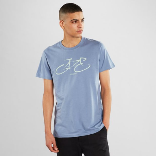T-shirt Stockholm Marker Bike Steel Blue