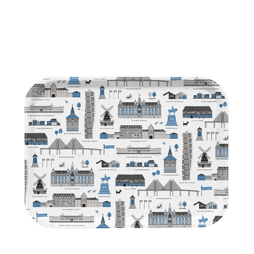 Bricka Houses of Malmö 27x20 cm