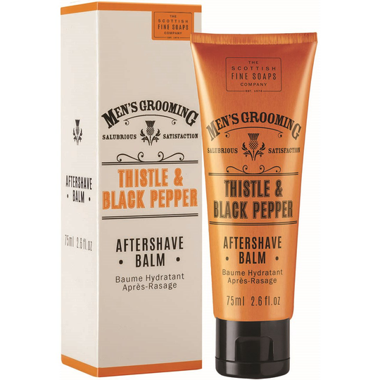 The Scottish Fine Soap Thistle & Black Pepper Aftershave Balm 75 ml