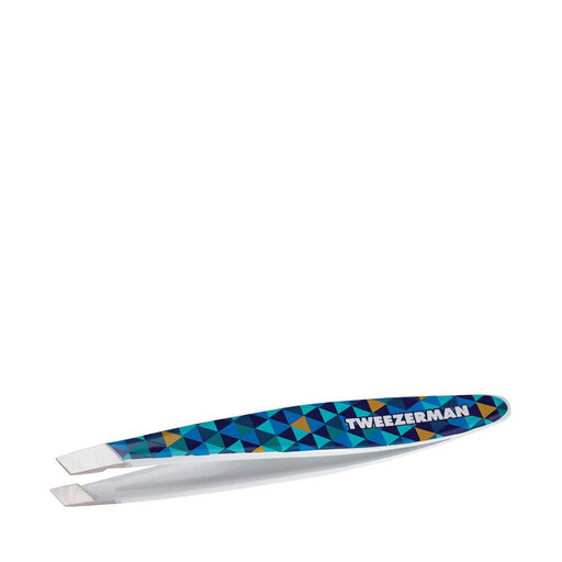 Mini Slant Tweezer Blue Mosaic
