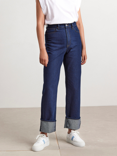 FRANKA High waist jeans med extra långa ben