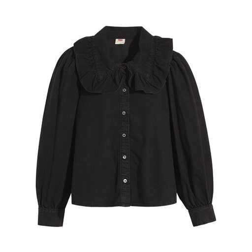 Emilie Blouse Black Rose X